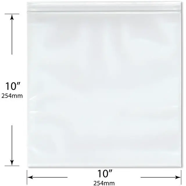Alt view image 2 of 3 - 10" x 12" (Case of 500), 6 Mil Industrial Duty Zipper Reclosable Plastic Bags