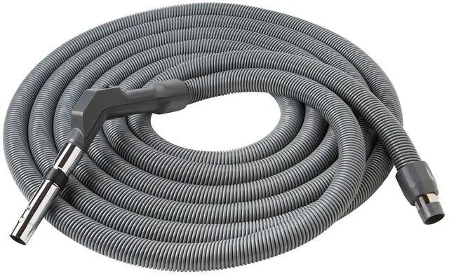 Main image of CH230L High Performance Wire-Reinforced Vinyl Central Vacuum Hose, 42' Long, Dark Gray