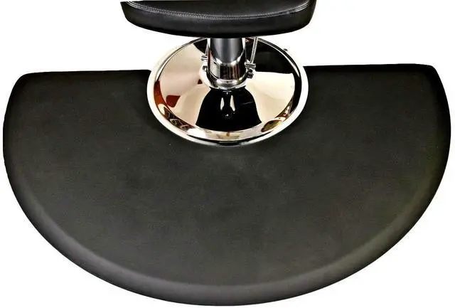 Main image of CCC3660SC Comfort Craft Classic Salon Semi-Circle Mat, 3' Width x 5' Length x 3/4" Thickness, Black