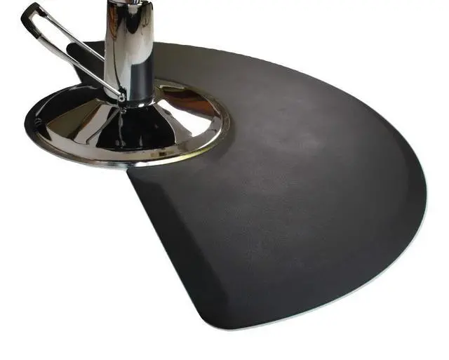 Alt view image 2 of 4 - CCC3660SC Comfort Craft Classic Salon Semi-Circle Mat, 3' Width x 5' Length x 3/4" Thickness, Black