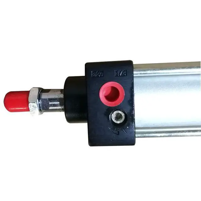 Alt view image 5 of 6 - Pneumatic Cylinder Air Cylinder Aluminum Alloy Magnetic Stroke Dual Action Cylinder 80mm Cylinder Bore 1000mm Stroke