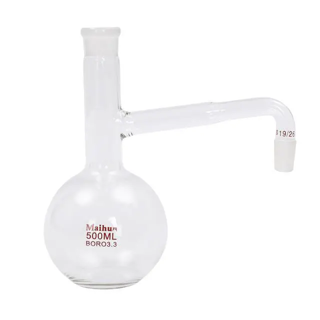 Alt view image 4 of 6 - Essential Oil Distillation Equipment, Distillation Apparatus for Home Glass Steam Distillation Apparatus Kit, Professional 500/1000ML 1000W Lab Glassware Equipment for Distillation (500ml)