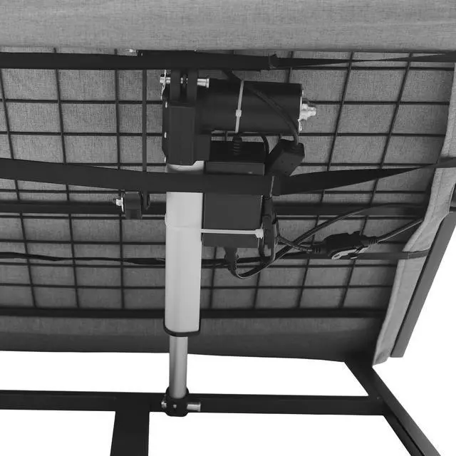 Alt view image 6 of 6 - 661.39 lbs Capacity Electric Lift Backrest Bed, 2-80° Adjustable Back Rest for Sitting with Guardrail & Foot Pad, Remote Control Lift Back Rest Bed Sitting Auxiliary Rising for Seniors Pregnant