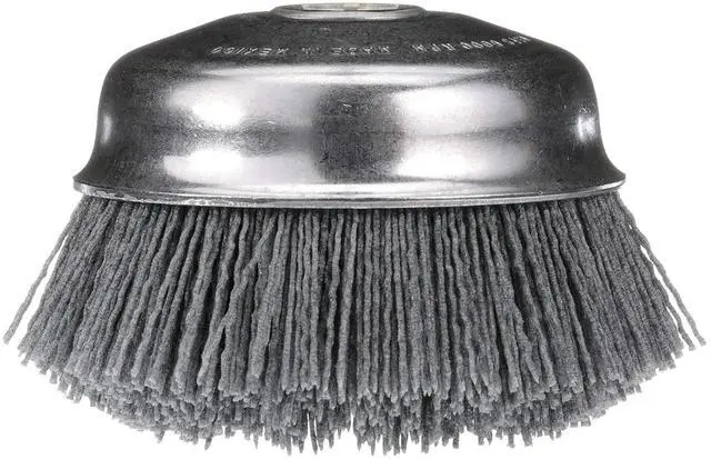 Main image of 32125SP Abrasive Cup Brush, Silicon Carbide, 6000 Max RPM, 4"