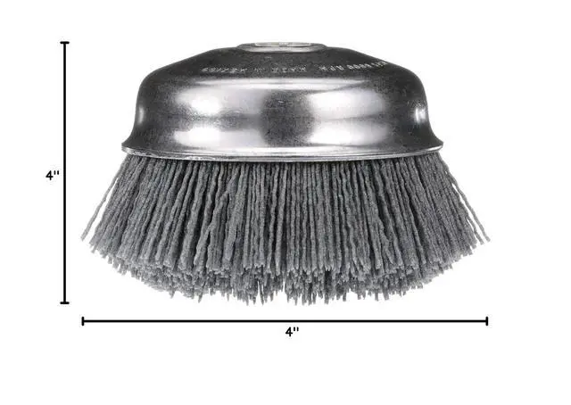 Alt view image 4 of 4 - 32125SP Abrasive Cup Brush, Silicon Carbide, 6000 Max RPM, 4"