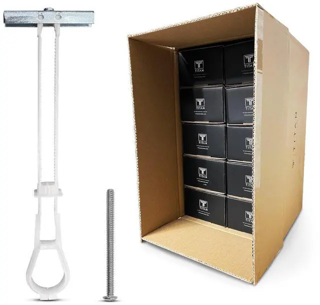 Main image of 250-Pack 3/16"-24 Heavy Duty Quick Toggle Anchors with Bolts Set | for Drywall, Metal Studs, and Concrete Block | Holds 240+ Lbs. | 250 Toggles + 250 Bolts