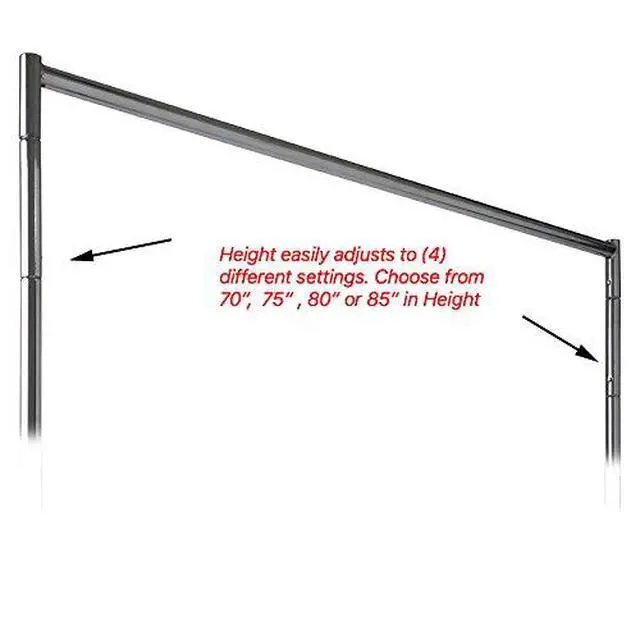 Alt view image 2 of 4 - Industrial Strength Z Rack with Add-On Hangrail and Built-in Height Extensions