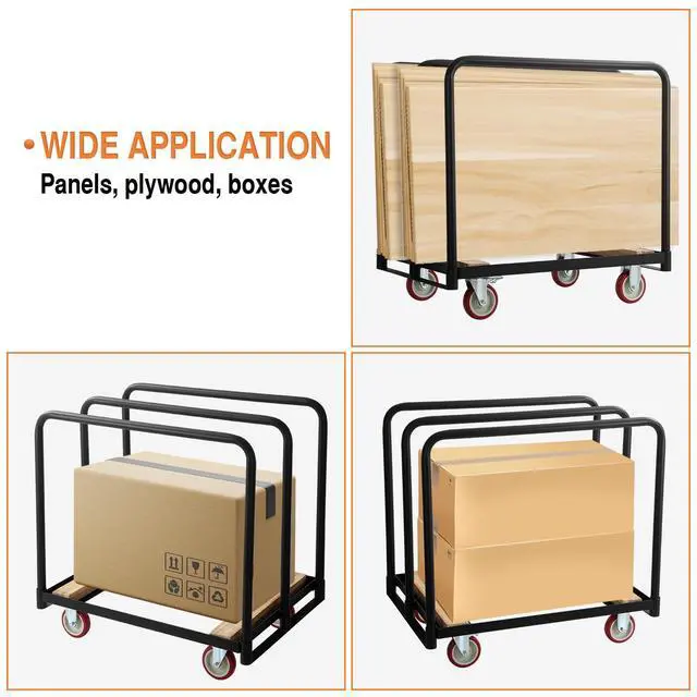 Alt view image 4 of 6 - Substrate Panel Rack for Sheet Materials, Plywood Sheetrock Glass and Windows Service Cart