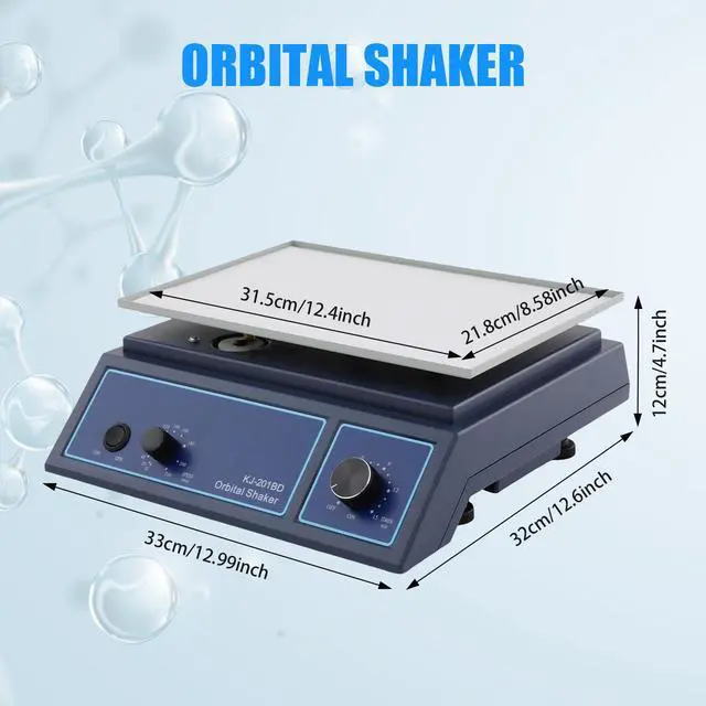 Alt view image 3 of 6 - Orbital Shaker, Adjustable Lab Oscillator, with Adjustable Feet and Long Power Cord, 110V Horizontal Rotator Shaker for Different Shapes and Sizes of Oscillating Containers