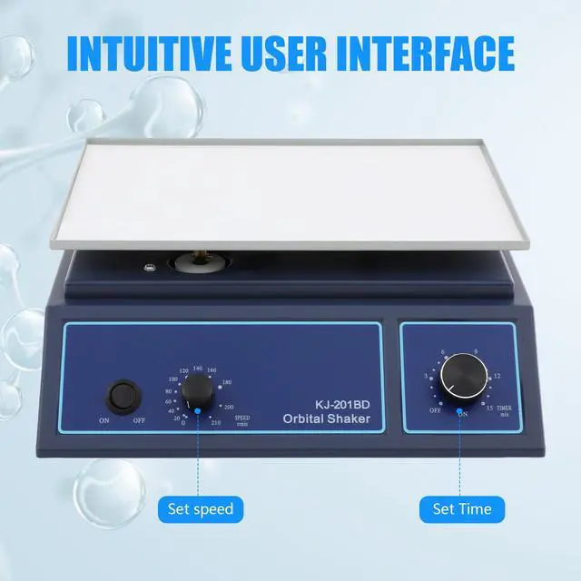 Alt view image 4 of 6 - Orbital Shaker, Adjustable Lab Oscillator, with Adjustable Feet and Long Power Cord, 110V Horizontal Rotator Shaker for Different Shapes and Sizes of Oscillating Containers