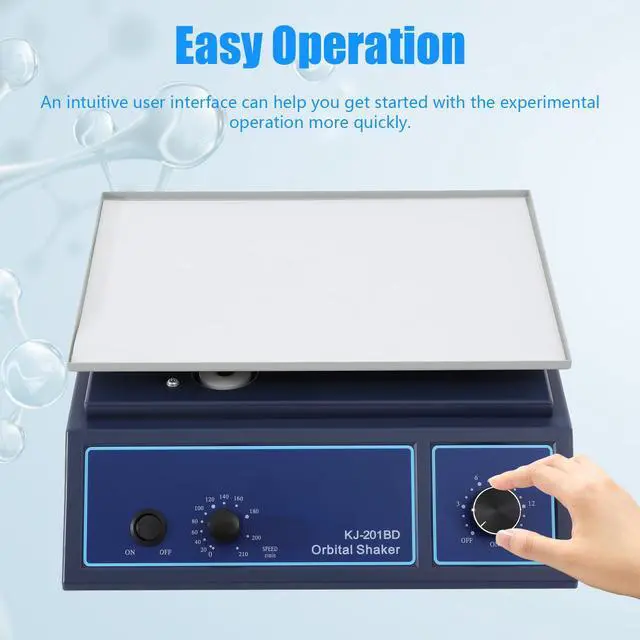 Alt view image 5 of 6 - Orbital Shaker, Adjustable Lab Oscillator, with Adjustable Feet and Long Power Cord, 110V Horizontal Rotator Shaker for Different Shapes and Sizes of Oscillating Containers
