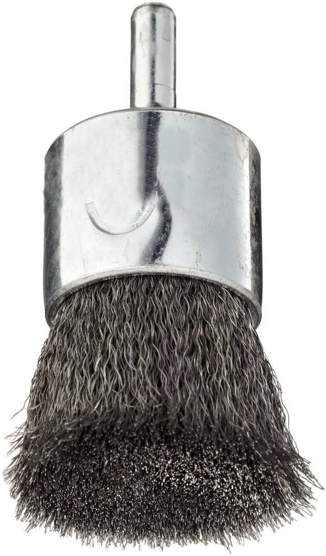 Main image of 10009 1" Crimped Wire End Brush,.006" Steel Fill, Made in The USA (Pack of 10)