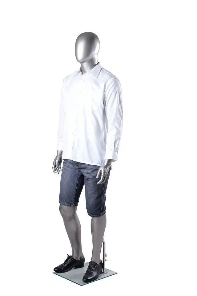 Alt view image 2 of 3 - Chrome Female Mannequin (Silver, Male)