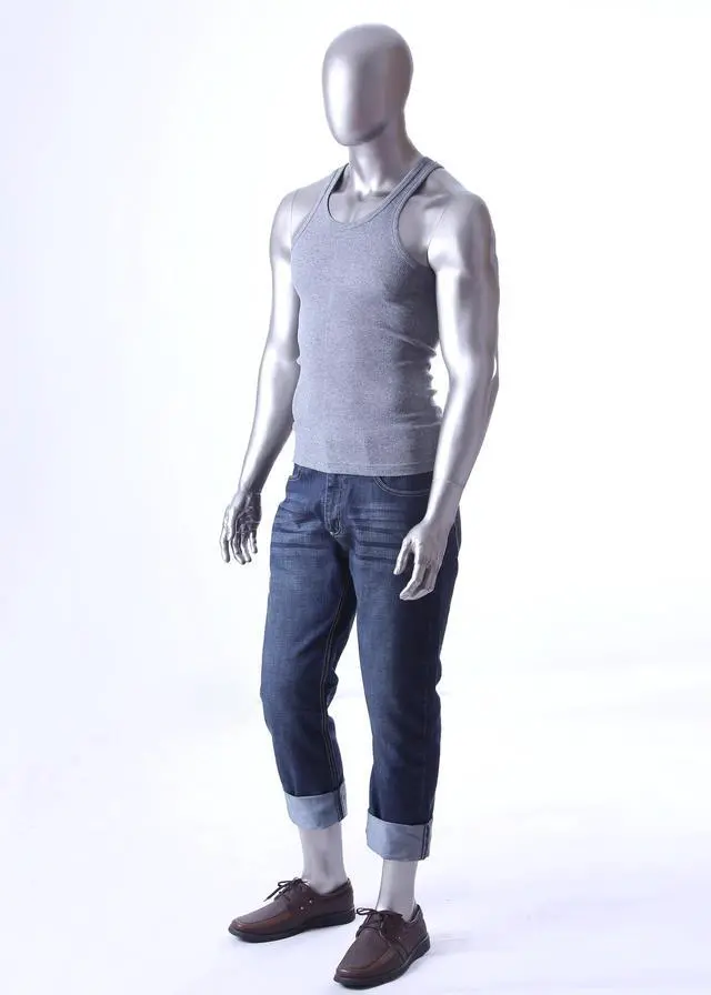 Alt view image 3 of 3 - Chrome Female Mannequin (Silver, Male)