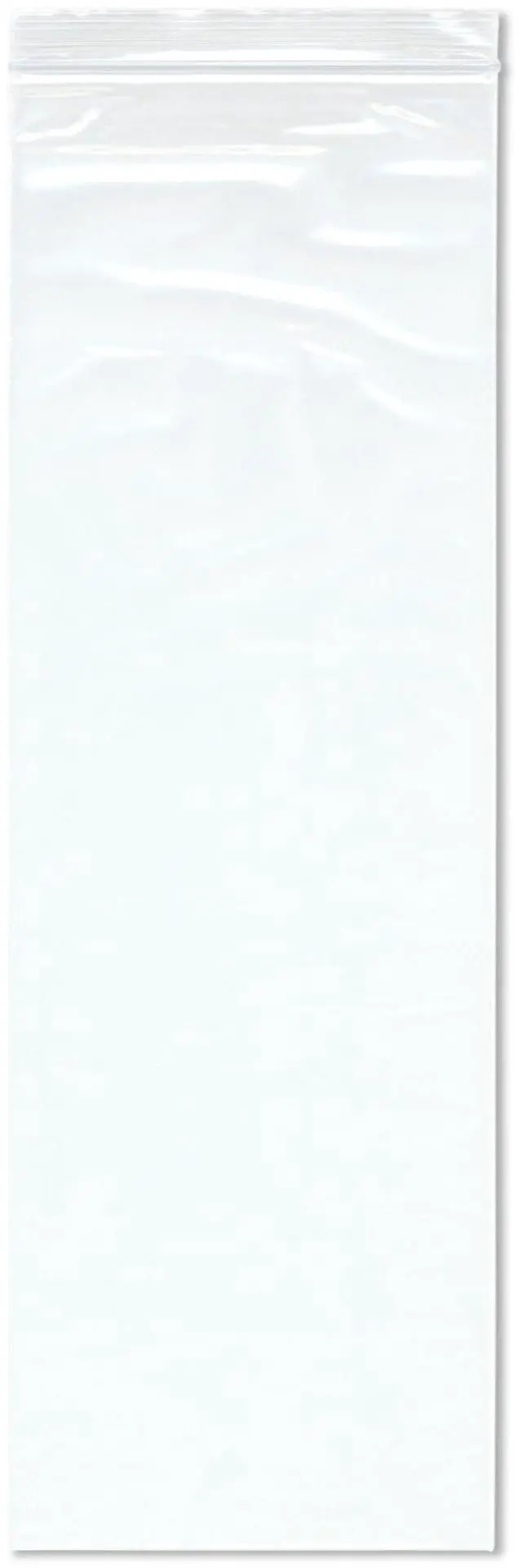 Main image of 6" x 18" (Case of 1,000), 2 Mil Zipper Reclosable Plastic Bags