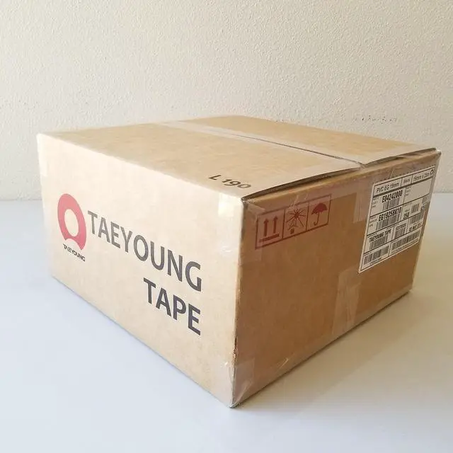 Alt view image 2 of 6 - TAEYOUNG OEM PART NO-RESIDUE PVC TAPE <250 ROLLS of 3/4" x 82ft roll> (19MM x 25M,Wire Harness Adhesive,PVC,BLACK)