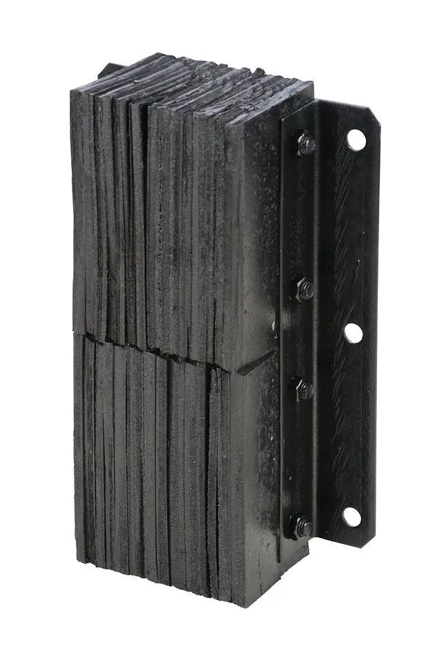 Alt view image 2 of 4 - V-1120-6 Rubber Vertical Laminated Dock Bumper, 11" W, 20" H, 6" D