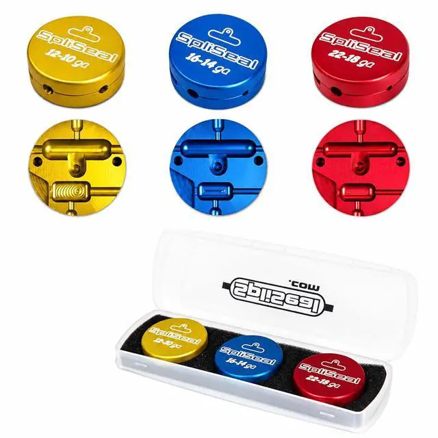 Main image of AWG Hanger/Ring Mold 3-Pack - Waterproof Inline Splice Connector, Underground Wire Splicing Kit, Fits 22-18, 16-14, 12-10 AWG - Marine, Landscape, Automotive, and Solar Use, Made in USA