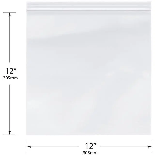 Alt view image 2 of 4 - 12" x 12" (Case of 1,000), 2 Mil Zipper Reclosable Plastic Bags
