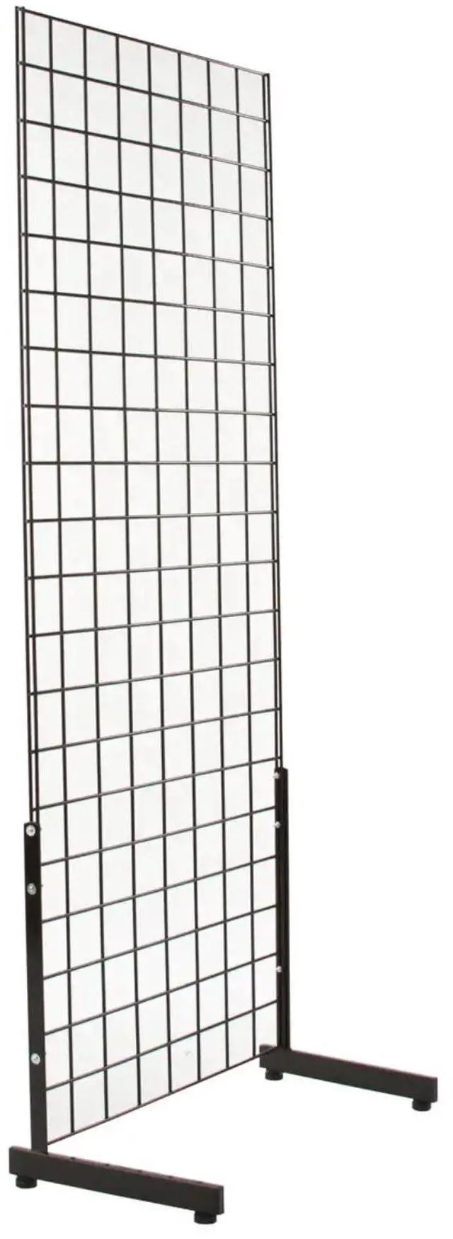 Alt view image 3 of 6 - L Shaped Legs for Grid Panels, Heavy Duty Metal Panel Support Stands, Pack of 12, Black