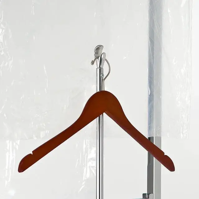 Alt view image 5 of 6 - K30 3-Roll Polyethylene Bag Dispensing Rack, Horizontal Bagging Jack, Adjustable 39in68in Height, 1in Square Tubing Steel Frame, Retail & Dry Cleaner Bag Holder