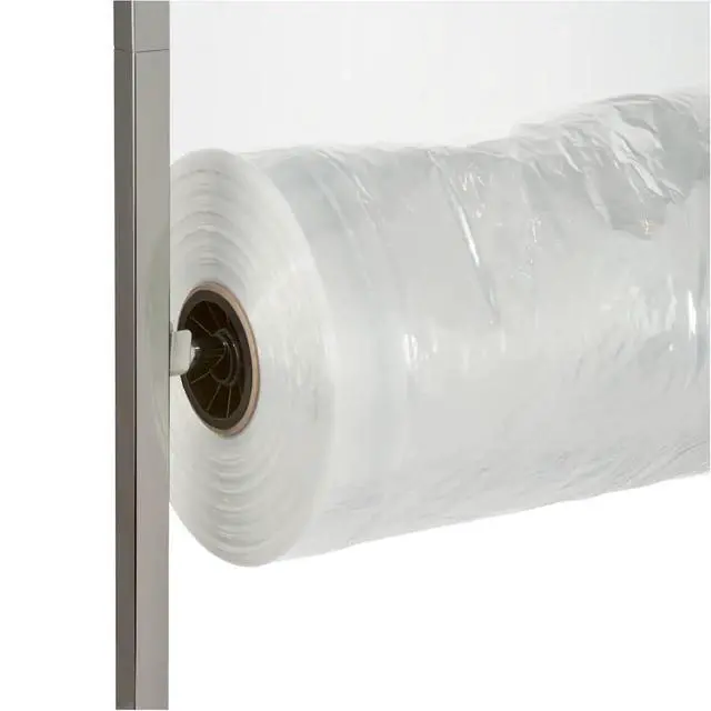 Alt view image 6 of 6 - K30 3-Roll Polyethylene Bag Dispensing Rack, Horizontal Bagging Jack, Adjustable 39in68in Height, 1in Square Tubing Steel Frame, Retail & Dry Cleaner Bag Holder