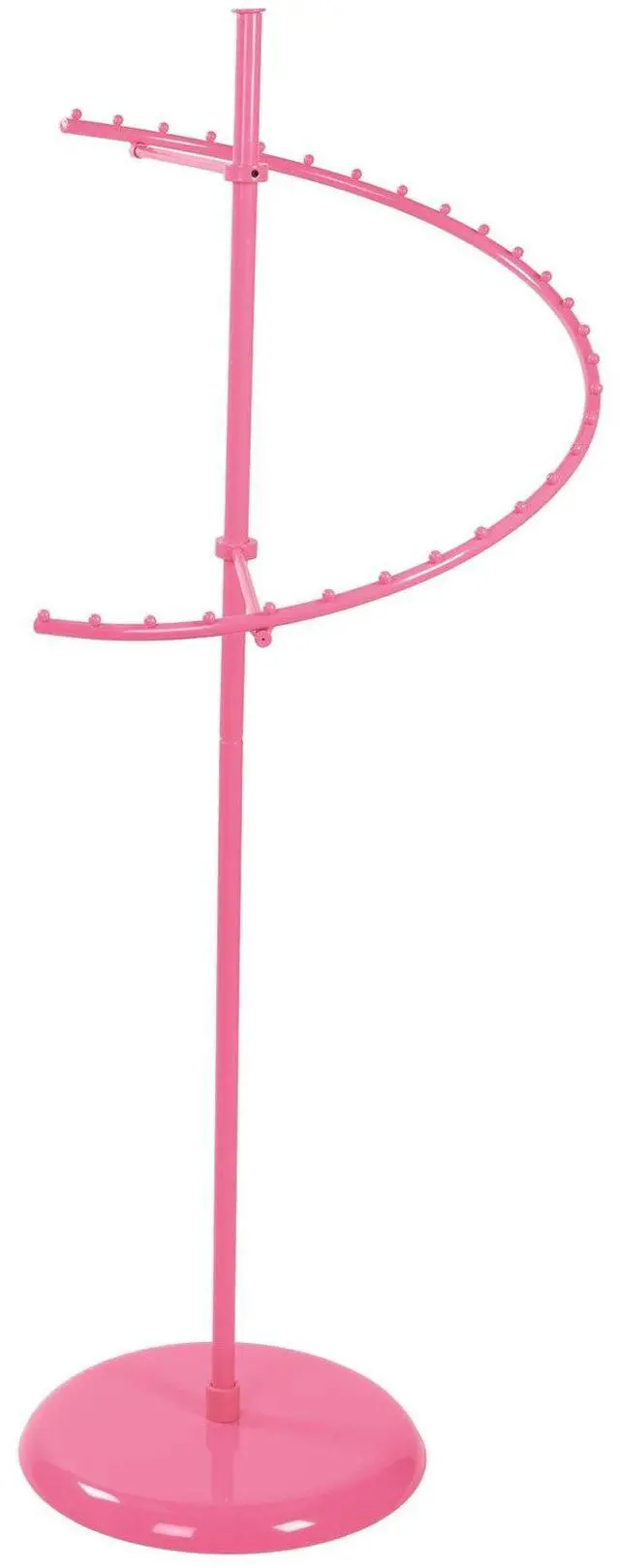 Main image of Hot Pink 29-Ball Clothing Rack - Hot Pink Spiral Clothing Rack - Sturdy and Sleek Retail Clothing & Garment Racks - Ideal Clothing Display Racks for Retail Stores