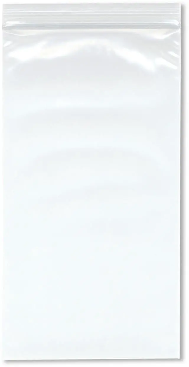 Main image of 5" x 9" (Case of 1,000), 4 Mil Heavy Duty Zipper Reclosable Plastic Bags