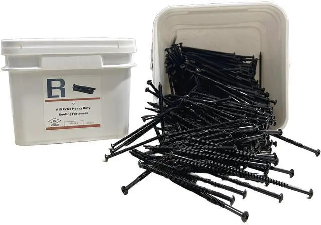 Main image of ERS #15 5" (500pc) FM Approved Commercial Roofing Fasteners, Self Tapping into Metal and Wood Roofing Decks, EPDM, Insulation, and TPO. Essential Roofing Fasteners are Ideal for all Roofing Jobs