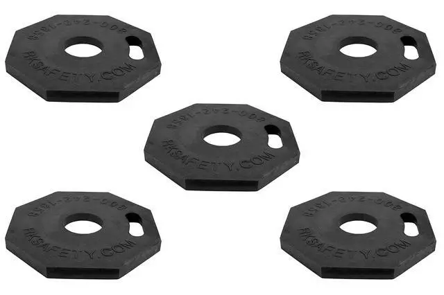 Main image of (Base Pack of 5) RK DPOST2T Polyethylene Portable Delineator 13 lbs Octagonal Rubber Base