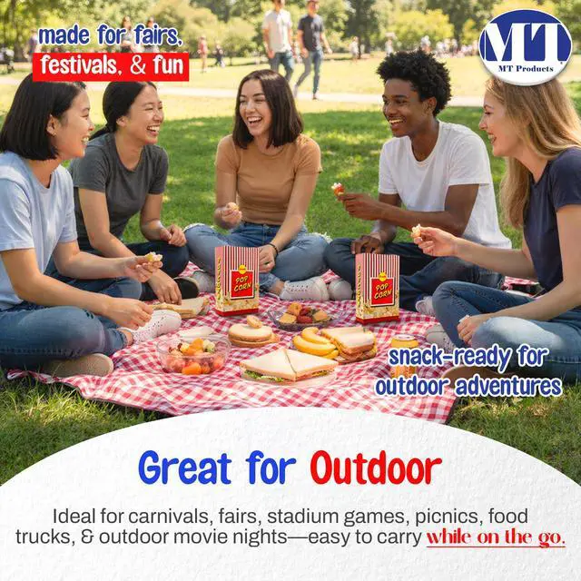 Alt view image 5 of 6 - Popcorn Boxes 1.25 oz. - #3 Popcorn Buckets for Party - Pack of 1000