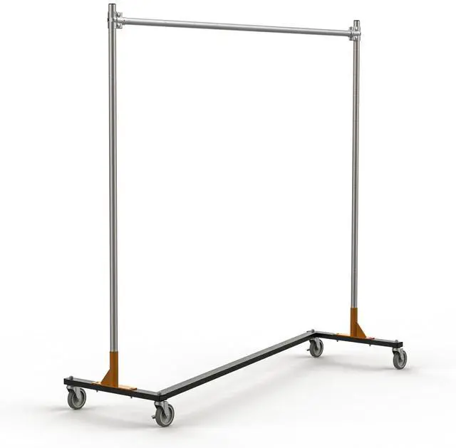 Main image of 1380 Heavy Duty Rolling Z Rack 14GA Steel Zinc Plated (72")