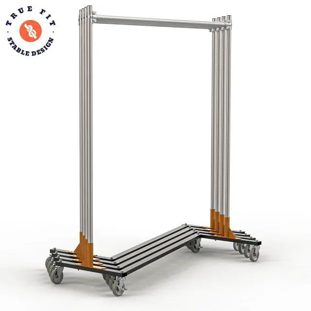 Alt view image 2 of 4 - 1380 Heavy Duty Rolling Z Rack 14GA Steel Zinc Plated (72")