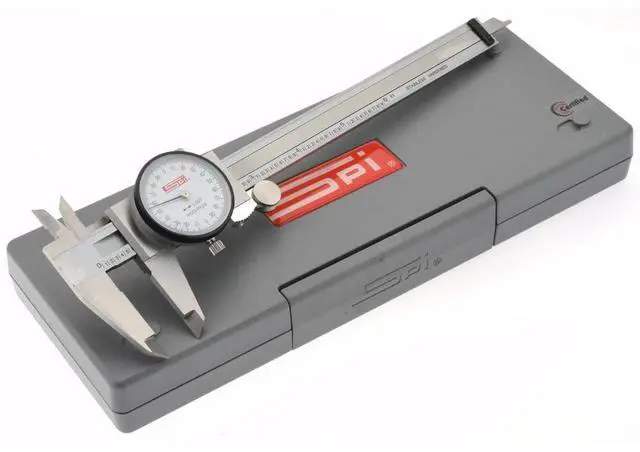 Main image of 17-972-1 Calibrated Dial Caliper: White Dial, 0 to 6" Range, Accurate to 0.0015"