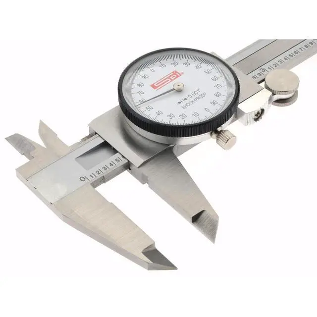 Alt view image 4 of 5 - 17-972-1 Calibrated Dial Caliper: White Dial, 0 to 6" Range, Accurate to 0.0015"