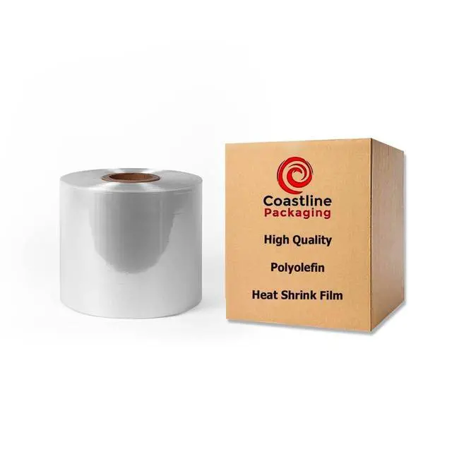 Main image of Coastline Packaging 12" 100 Gauge 2625 Feet Center Fold Polyolefin Heat Shrink Wrap Film Roll