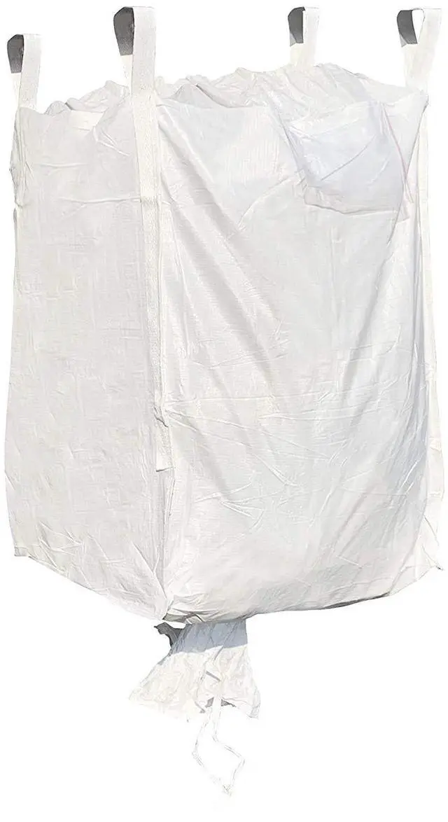 Main image of FIBC Bulk Bag | 35" L x 35" W x 50 Inch Height | Industrial Grade Bag Holds Up to 3000 LBS or 45 Cubic Ft. | FDA Compliant | UV Protected (Pack of 5)