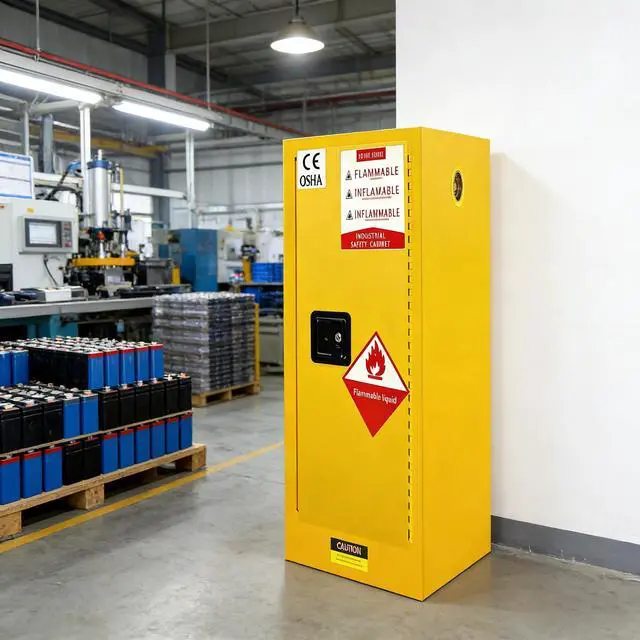 Main image of 66 Gal Fireproof Flammable Storage Fireproof Cabinet, Galvanized Steel Material with Adjustable Shelf and Locks