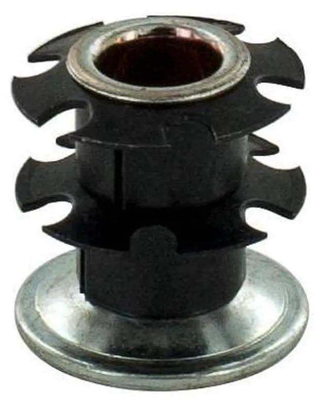 Main image of Industries Double Star Threaded Caster Insert | Heat Treated Steel | Fits 1 Inch Round 16-18 Gauge Tube | Thread: 5/16-18 | 100 Pack