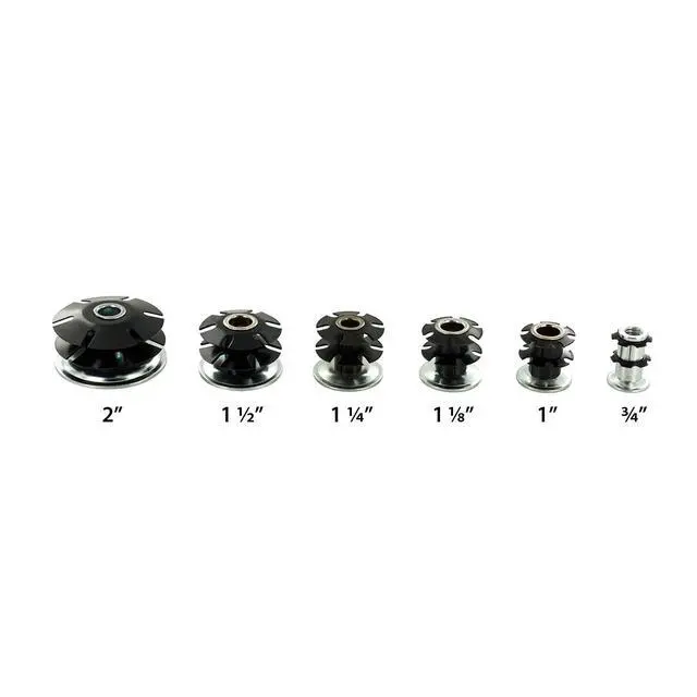 Alt view image 6 of 6 - Industries Double Star Threaded Caster Insert | Heat Treated Steel | Fits 1 Inch Round 16-18 Gauge Tube | Thread: 5/16-18 | 100 Pack