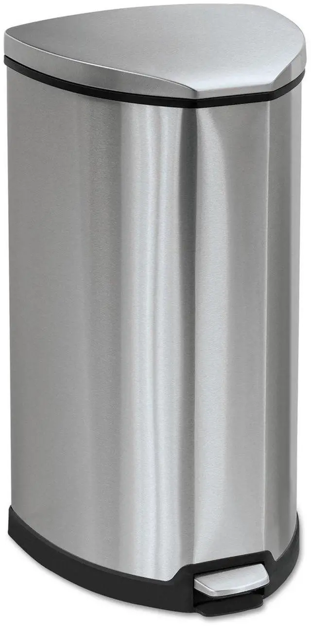 Main image of Products Stainless Step-On Trash Can, 10-Gallon, Stainless Steel