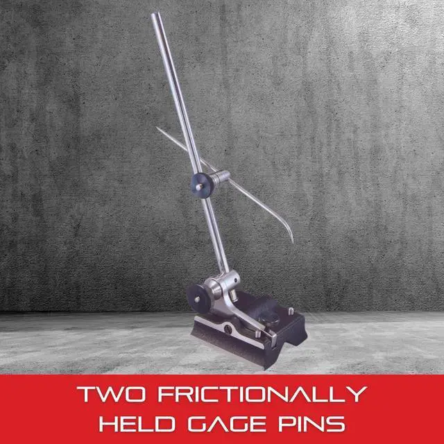 Alt view image 4 of 6 - Full-Sized Surface Gage with Attractive Finish for Scribing Lines, Transferring Measurements and Probing Surfaces - 9" Spindle Length, 3 x 2-9/16" Base Size - 57A