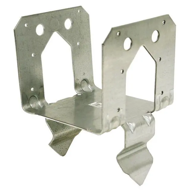 Main image of PB66 Post Base - 5-1/2 in. x 5-1/4 in., 6x6 Nominal Post Size, Zinc Galvanized 12-Gauge Steel Construction, Supports Wood Columns for Structural Framing