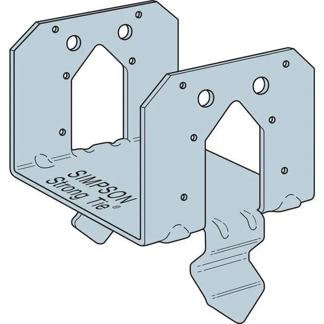 Alt view image 4 of 6 - PB66 Post Base - 5-1/2 in. x 5-1/4 in., 6x6 Nominal Post Size, Zinc Galvanized 12-Gauge Steel Construction, Supports Wood Columns for Structural Framing