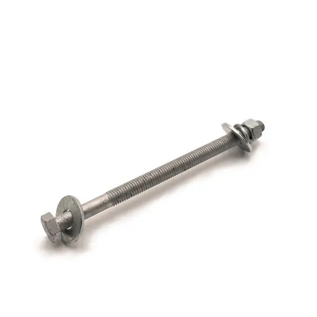 Alt view image 2 of 4 - 3/4"-10 x 12 Hot Dipped Galvanized Hex Bolt Kit (20 Sets) w/ 40 Flat washers, 20 Nuts, 20 Split Lock washers. Grade A307, 6" of Thread - by