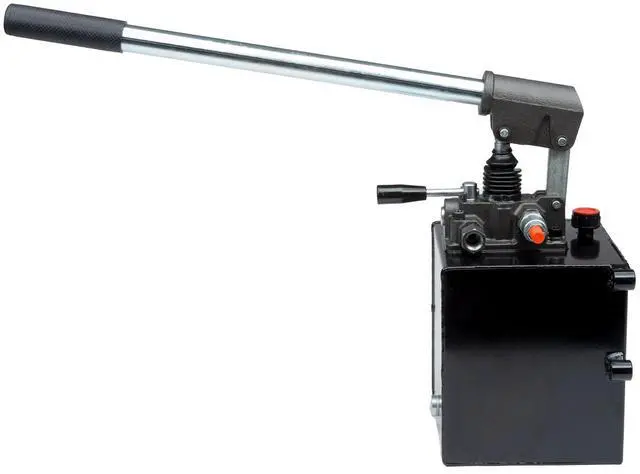 Main image of Hydraulic Hand Pump Double-Acting Manual Pump, 3625 PSI 1.3 Gallon Capacity, 3/8 NPT, 1.51 CID Portable Hydraulic Power for Equipment Maintenance, System Testing, Emergencies