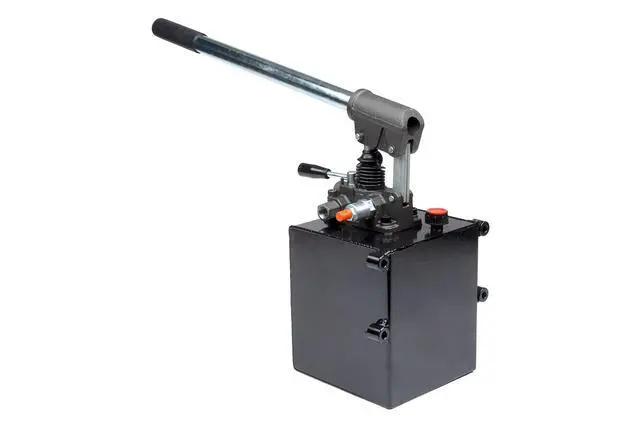 Alt view image 2 of 6 - Hydraulic Hand Pump Double-Acting Manual Pump, 3625 PSI 1.3 Gallon Capacity, 3/8 NPT, 1.51 CID Portable Hydraulic Power for Equipment Maintenance, System Testing, Emergencies