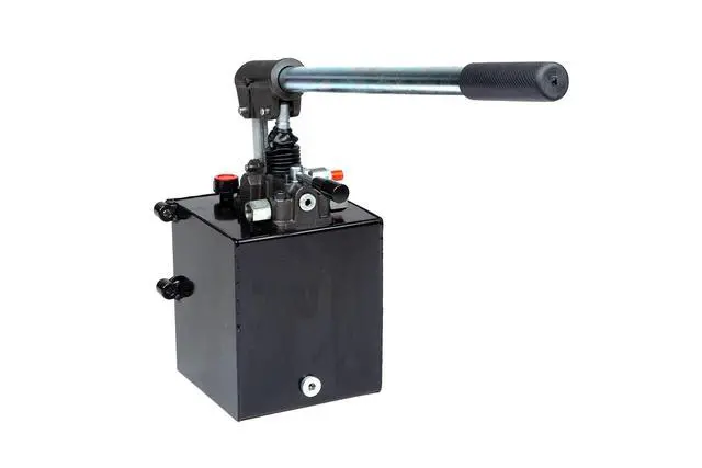 Alt view image 3 of 6 - Hydraulic Hand Pump Double-Acting Manual Pump, 3625 PSI 1.3 Gallon Capacity, 3/8 NPT, 1.51 CID Portable Hydraulic Power for Equipment Maintenance, System Testing, Emergencies