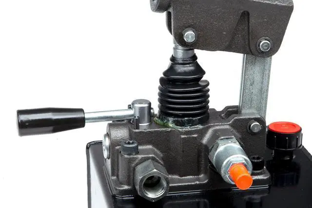 Alt view image 4 of 6 - Hydraulic Hand Pump Double-Acting Manual Pump, 3625 PSI 1.3 Gallon Capacity, 3/8 NPT, 1.51 CID Portable Hydraulic Power for Equipment Maintenance, System Testing, Emergencies
