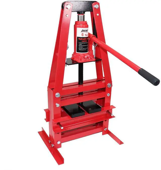 Main image of 6-Ton Benchtop Hydraulic A-Frame Shop Press with Press Plates